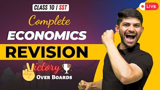 Live Marathon Complete Economics  Complete Revision Class 10 SST  Digraj Sir [upl. by Eelarak935]