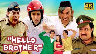 Salman Khan Johnny Lever Razak Khan Comedy Movie  Rani Mukherjee Superhit Film  Hello Brother [upl. by Ellswerth905]