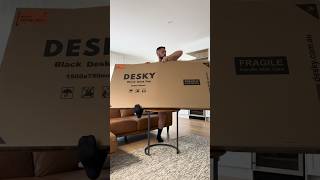 Unboxing Desky Duel Ergo Edge Sit Stand Desk Deskydesk [upl. by Ahsirtak511]