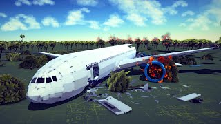 Realistic Fictional Airplane Crashes and Emergency Landings 8  Besiege [upl. by Delmar]