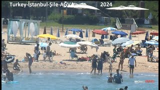 Turkeyİstanbul AĞVA 2024İstanbulun en önemli plajıThe most beach of Istanbul Ağva [upl. by Feingold]