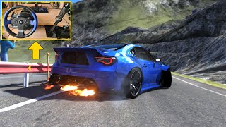 800BHP WDT Toyota GT86 Transfagarasan Downhill DRIFT  Assetto Corsa  Thrustmaster T150 Gameplay [upl. by Appleby]