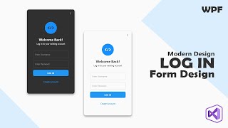 How to Create a Modern Login Window in WPF using C  C Tutorial [upl. by Pimbley]