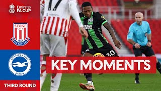 Stoke City v Brighton and Hove Albion  Key Moments  Third Round  Emirates FA Cup 202324 [upl. by Gurl]