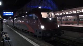 railjet quotSpirit of Europequot Lok 1116 2054 in Frankfurt [upl. by Nannek]