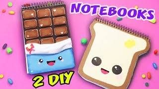 HOW TO MAKE A KAWAII NOTEBOOKS  TOASTED BREAD AND CHOCOLATE  aPasos Crafts DIY [upl. by Daughtry4]