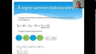 Potenser og regning i algebra [upl. by Trout985]