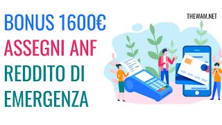 BONUS 1600 EURO ANF REM DATE NEWS e PAGAMENTI INPS LIVE [upl. by Ahseined889]