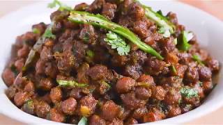 KALA CHANA MASALA RECIPE  VEGAN RECIPE [upl. by Weiss429]