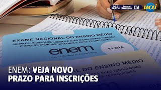 Inscrições para o Enem são prorrogadas entenda [upl. by Retla]