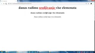 HTML i CSS za pocetnike 16  Sredjivanje vise elemenata i tagovi span i div [upl. by Chauncey]