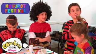 Celebrate Purim with My First Festival  CBeebies [upl. by Mackintosh483]