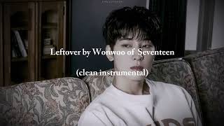 Leftover by Wonwoo of Seventeen clean instrumental [upl. by Charla]