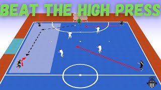 Out Play the High Press in Futsal [upl. by Jerz]