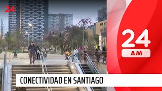 Conectividad en Santiago 2 de cada 5 hogares están a una distancia caminable del Metro  24 Horas [upl. by Eliath]