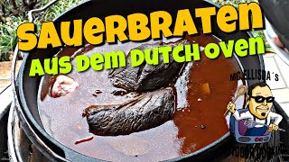 117  Oberpfälzer Sauerbraten aus dem Dutch Oven 🇩🇪 [upl. by Llenwad]