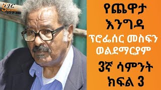 Yechewata Engida  ProfMesfin Weldemariyam Interview With Meaza Birru 3ኛ ሳምንት ከፍል 3 [upl. by Aleetha]