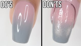 DOs amp DONTs Ombré Nails  how to do ombré nails with regular polish [upl. by Anneiv]