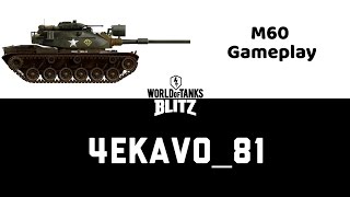 M60 Patton M48  5 боев на мастера  WoT Blitz [upl. by Kreitman]