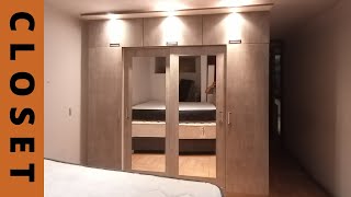 CLOSET EN MELAMINA MODERNO CON PUERTAS CORREDIZAS [upl. by Spiro]