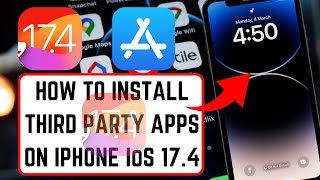 How to install third party app in iphone ios 174 2024 How to install third party apps on ios 174 [upl. by Funda]