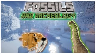 THE BEGINNING OF A NEW ERA  Fossils and Archeology revival Minecraft Mod Series  PART 1 [upl. by Neeleuqcaj]