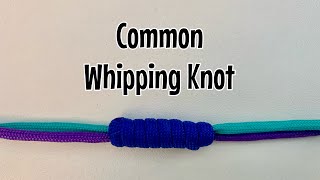 How to tie a common whipping knot [upl. by Eelirrem954]