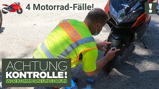 🏍️ Wo ist das PROFIL Motorradreifen sind BLANK 🏍️ 4 MotorradFälle Kabel Eins Achtung Kontrolle [upl. by Andaira]