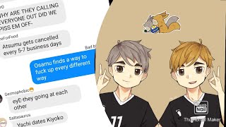 Haikyuu TextsMiya twins cancelling everyone [upl. by Nwahsyar]