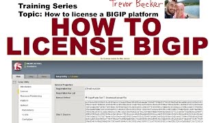 How to license a BIGIP load balancer  Video 4  Free F5 LTM load balancer training videos [upl. by Burtie]