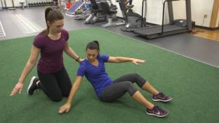 Healthworks Youth Fitness 201 Abdominal Roll Downs with a Twist Exercise  Cincinnati Childrens [upl. by Aloke]