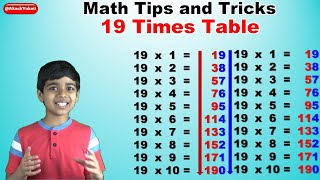 Table of 19  Rhythmic Table of nineteen  Learn Multiplication Table of 19 x 1  19  kidstarttv [upl. by Ellenohs715]