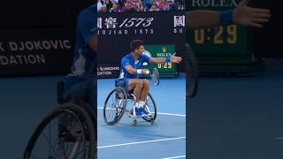 Novak Djokovic plays WHEELCHAIR tennis 🔥 [upl. by Sanchez]