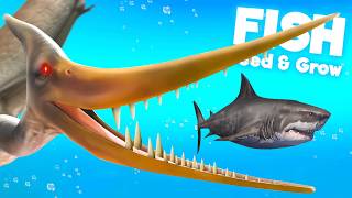 Upgrading NEW Pteranodon in Feed amp Grow Fish [upl. by Jann669]