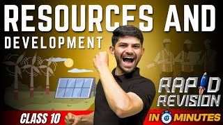 Resources and Development  10 Minutes Rapid Revision  Class 10 SST [upl. by Enilec]