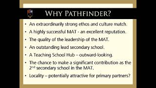 Malton School and Pathfinder Multi Academy Trust Consultation Presentation January 2024 [upl. by Terris]