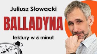 Balladyna  Streszczenie i opracowanie w 5 minut  Juliusz Słowacki [upl. by Dnartreb]