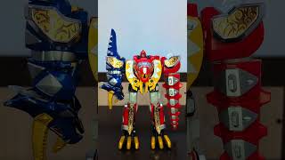 Thundersaurus Megazord Ankylo Stega Formation  AbarenOh Veilus Slidon DX PR Dino Thunder toys [upl. by Radcliffe291]