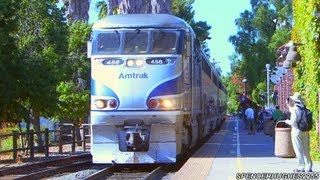 Amtrak Surfliners arriving in San Juan Capistrano SNC August 25th 2012 [upl. by Dopp]