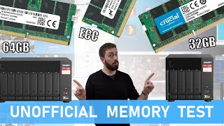 64GB 32GB and ECC memory in the QNAP TS873A NAS  Memory Upgrade Test [upl. by Aken31]