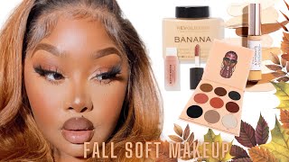 EASY FALL MAKEUP SOFT amp NATURAL USING JUVIA’S PLACE WARRIOR2 PALLET AUDIO FIX [upl. by Faunie]