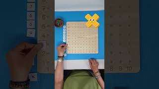 Einmaleinsbrett Teil I montessorimaterial multiplicationtrick montessori [upl. by Oeniri]