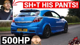 🐒 INSANE 500HP VAUXHALL ASTRA VXR TURBO REVIEW [upl. by Aninad996]