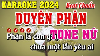 Duyên Phận Karaoke Beat Chuẩn Tone Nữ  Đình Long Karaoke [upl. by Cull]