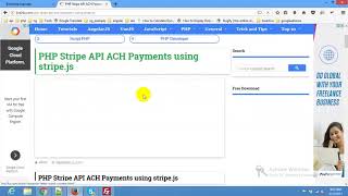 Accept ACH payments Online  Stripe  PHP Stripe API ACH Payments using stripejs [upl. by Hannazus]