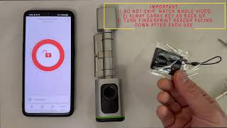 QUOYA Living K1 Smart Euro Cylinder Door Lock Connecting to Tuya  SmartLife App [upl. by Ellenaej96]