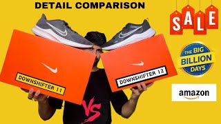 Nike Downshifter 11 Vs Downshifter 12 Detail Comparison  Downshifter 11 VS Downshifter 12 [upl. by Ellehcal]