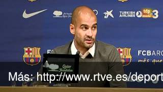 Guardiola anuncia que se va del Barcelona [upl. by Ralli]