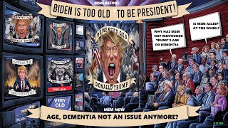 CARTOONS ELECTION DEMENTED OLD TRUMP SEPT 8 COMEDY SATIRE TRUMP KAMALA CARTOONS WALZ [upl. by Wurst662]