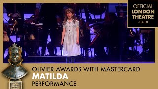 Matilda The Musical performs Quiet  Olivier Awards 2014 with Mastercard [upl. by Male]